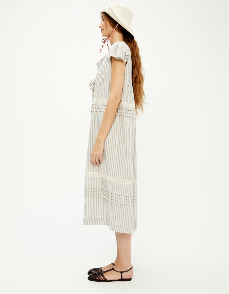 Caftan marocain rayé