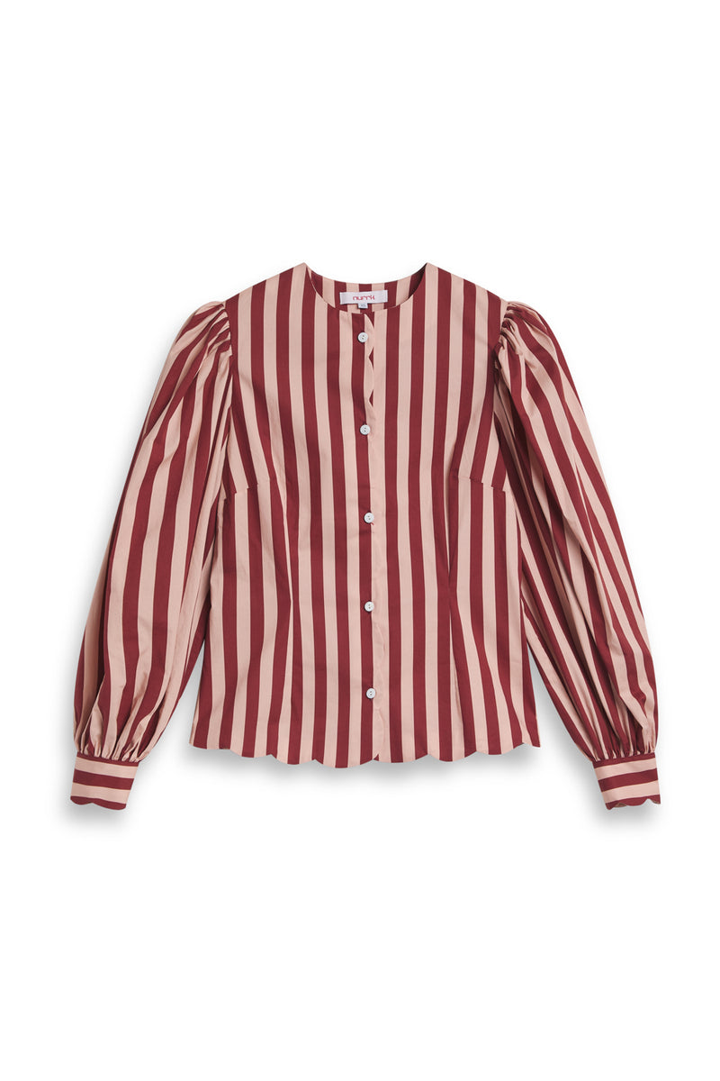 LE COQ STRIPES ROSE SHIRT