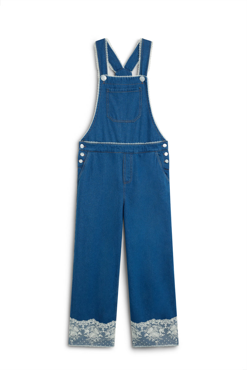 DENIM OVERALL LACE