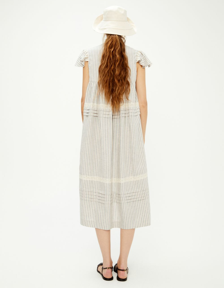 Caftan marocain rayé