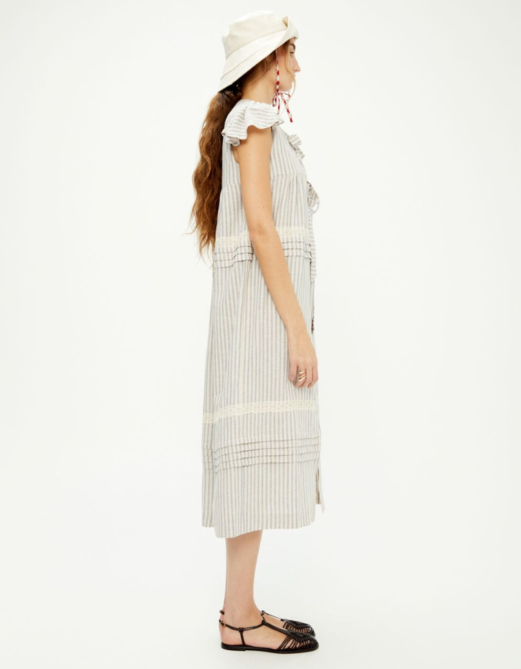 Caftan marocain rayé
