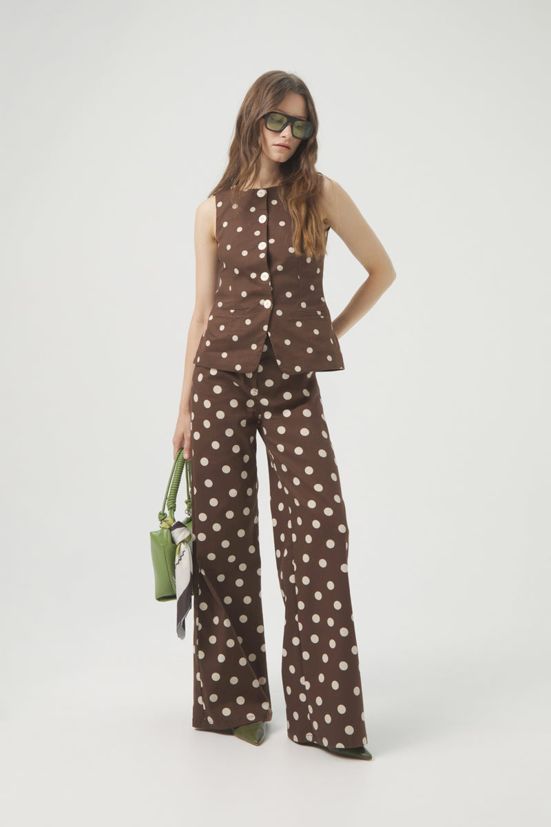 POLKA CHOCOLATE VEST