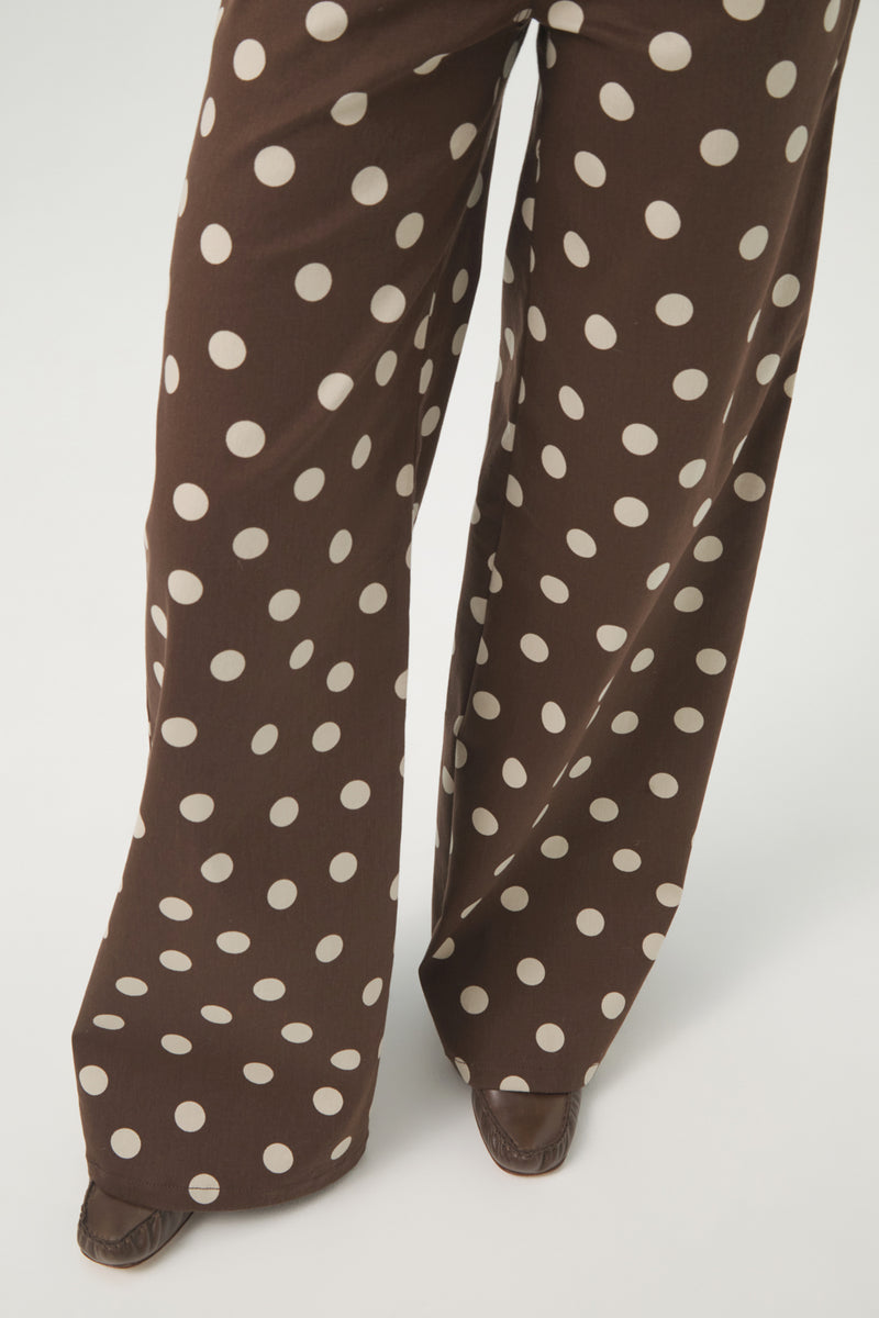 POLKA CHOCOLATE TROUSERS