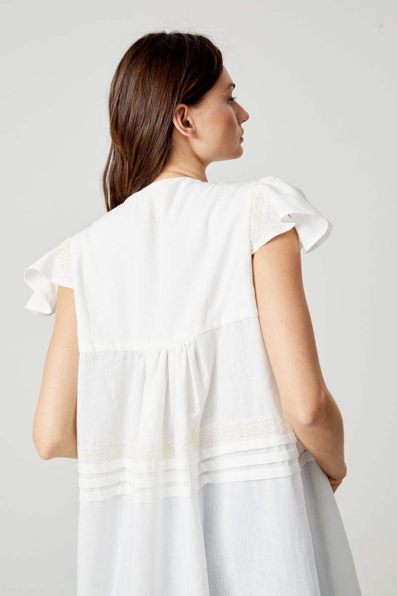 Caftan gilet blanc marocain