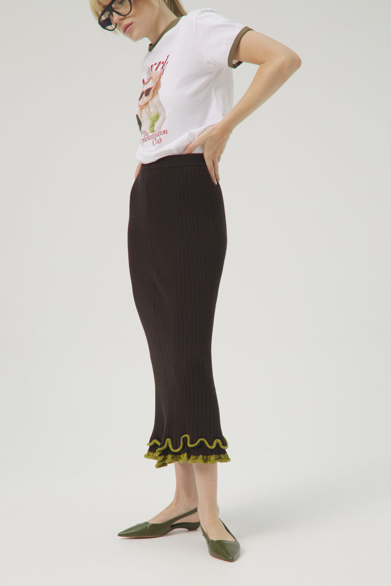 FALDA TRICOT THE PERFECT CANALÉ W MATCHA