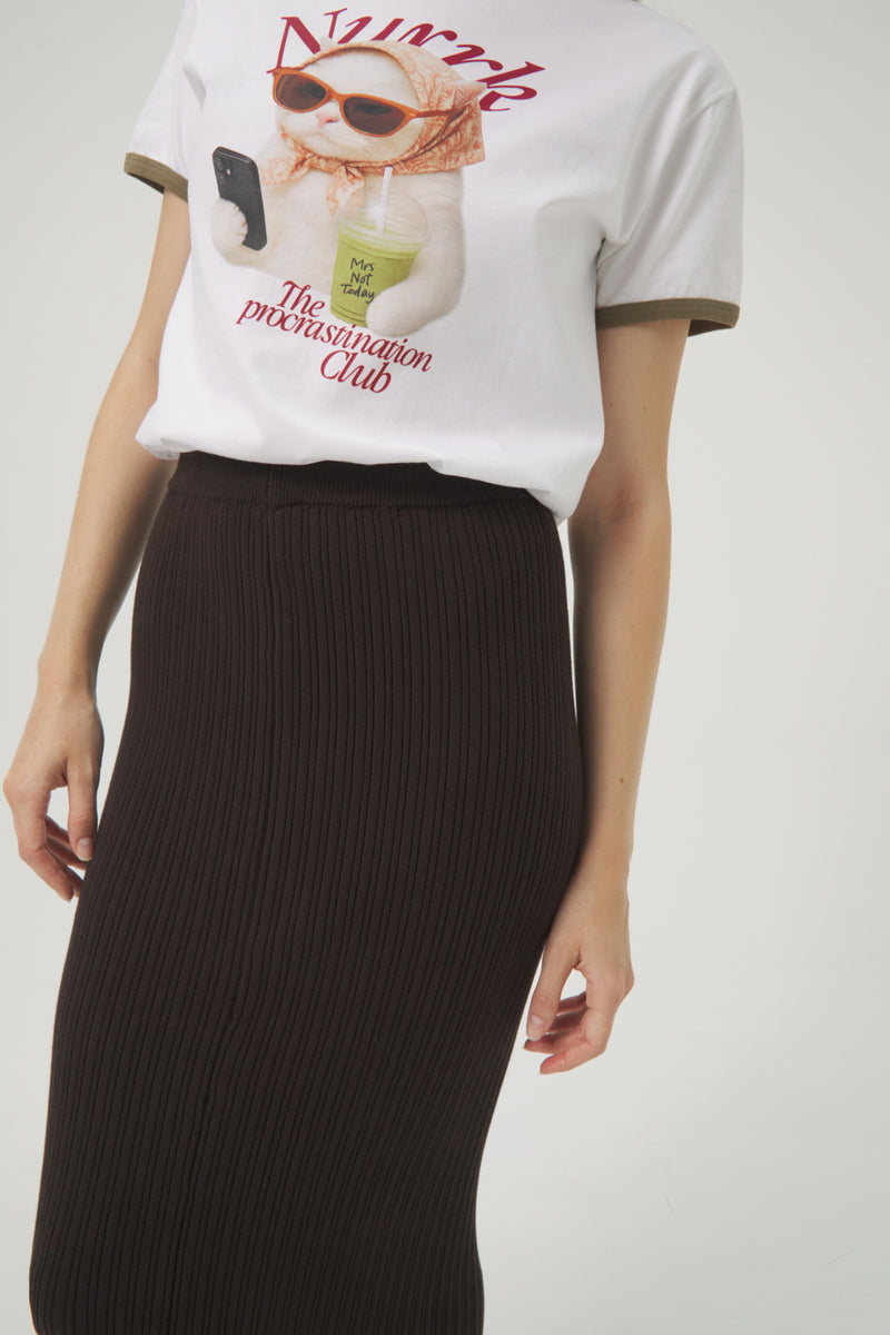 FALDA TRICOT THE PERFECT CANALÉ W MATCHA