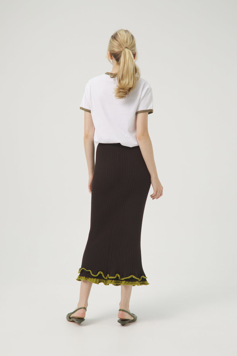 FALDA TRICOT THE PERFECT CANALÉ W MATCHA