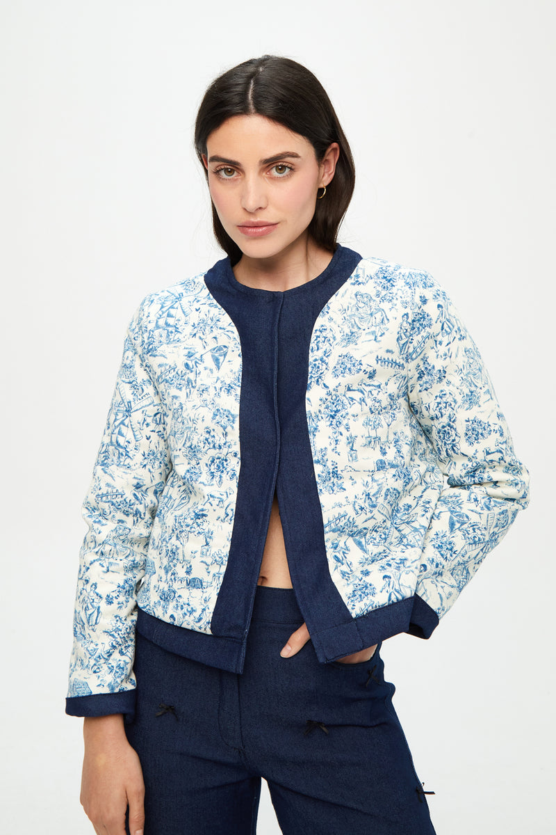 FUNNY BOWS REVERSIBLE JACKET