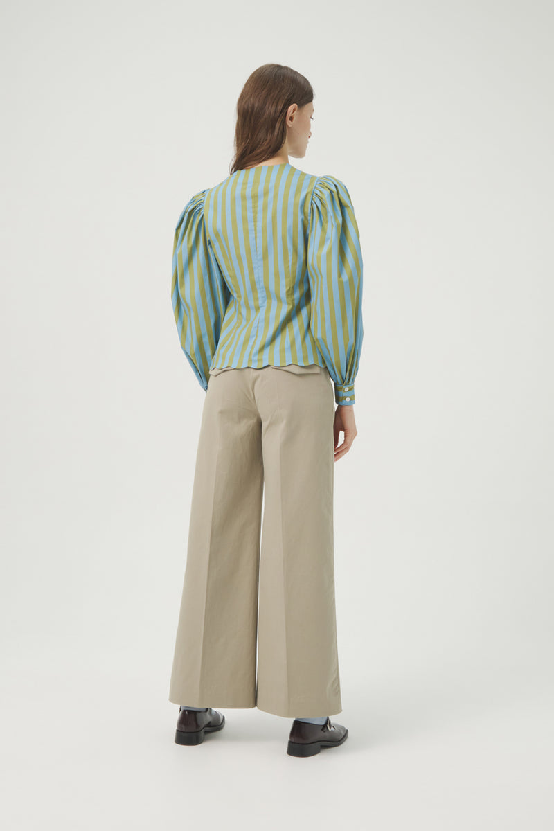 LE COQ STRIPES BLEU SHIRT