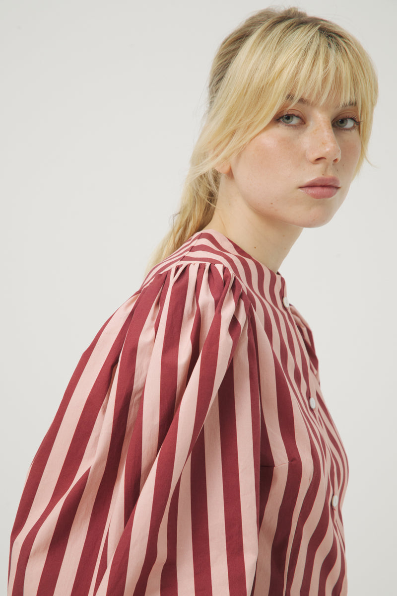 LE COQ STRIPES ROSE SHIRT