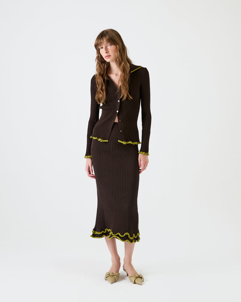 CHAQUETA TRICOT THE PERFECT CANALÉ W MATCHA