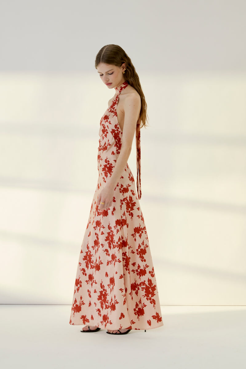 NEW LONG MANILA FLORAL DRESS
