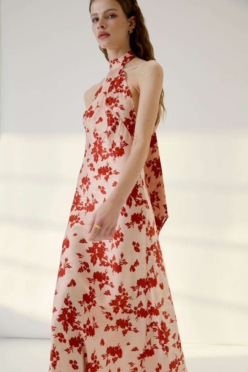NEW LONG MANILA FLORAL DRESS