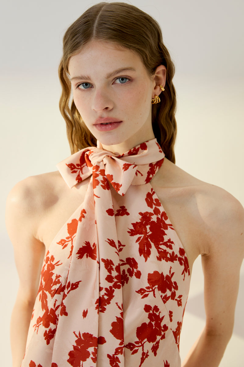 NEW LONG MANILA FLORAL DRESS