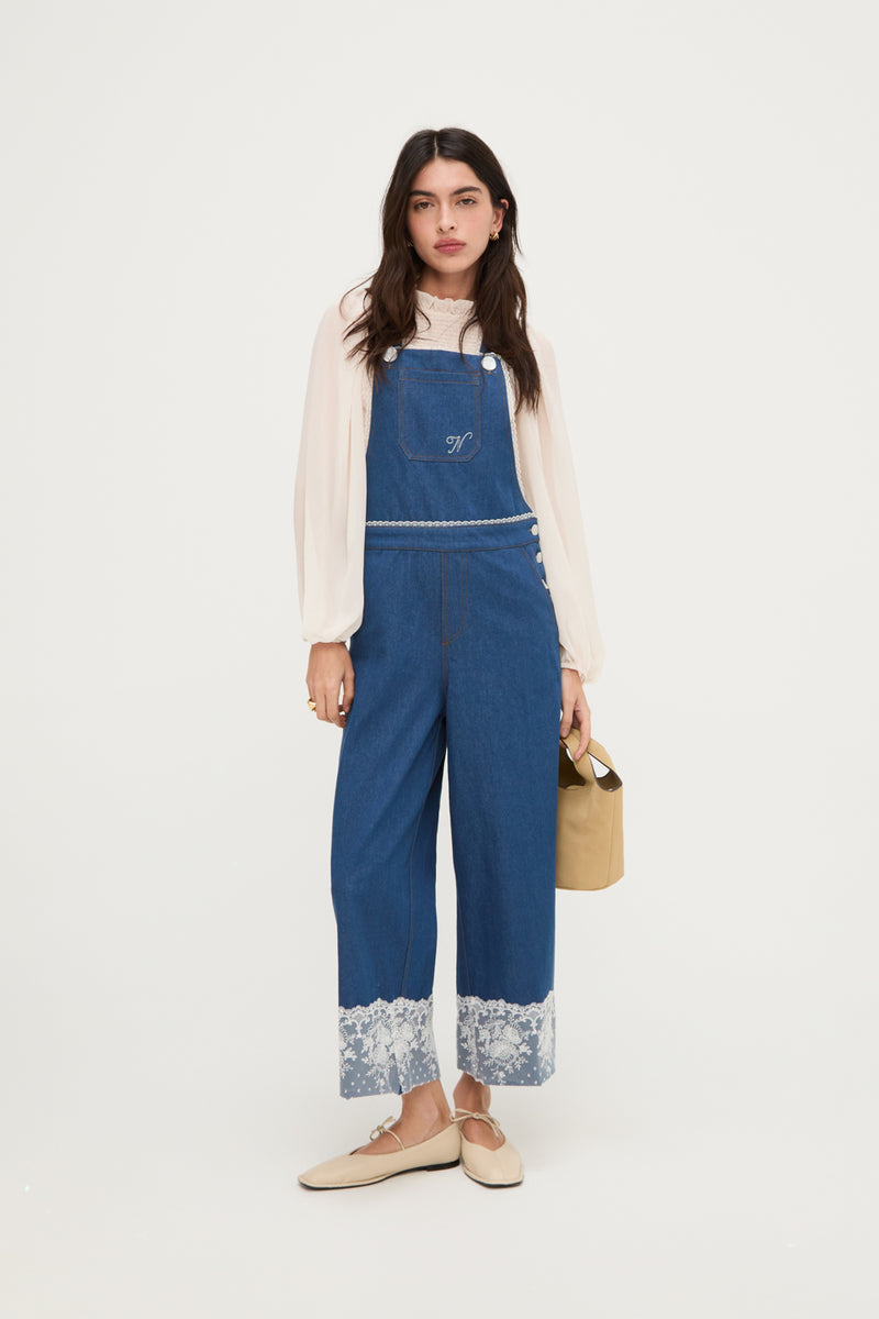 DENIM OVERALL LACE