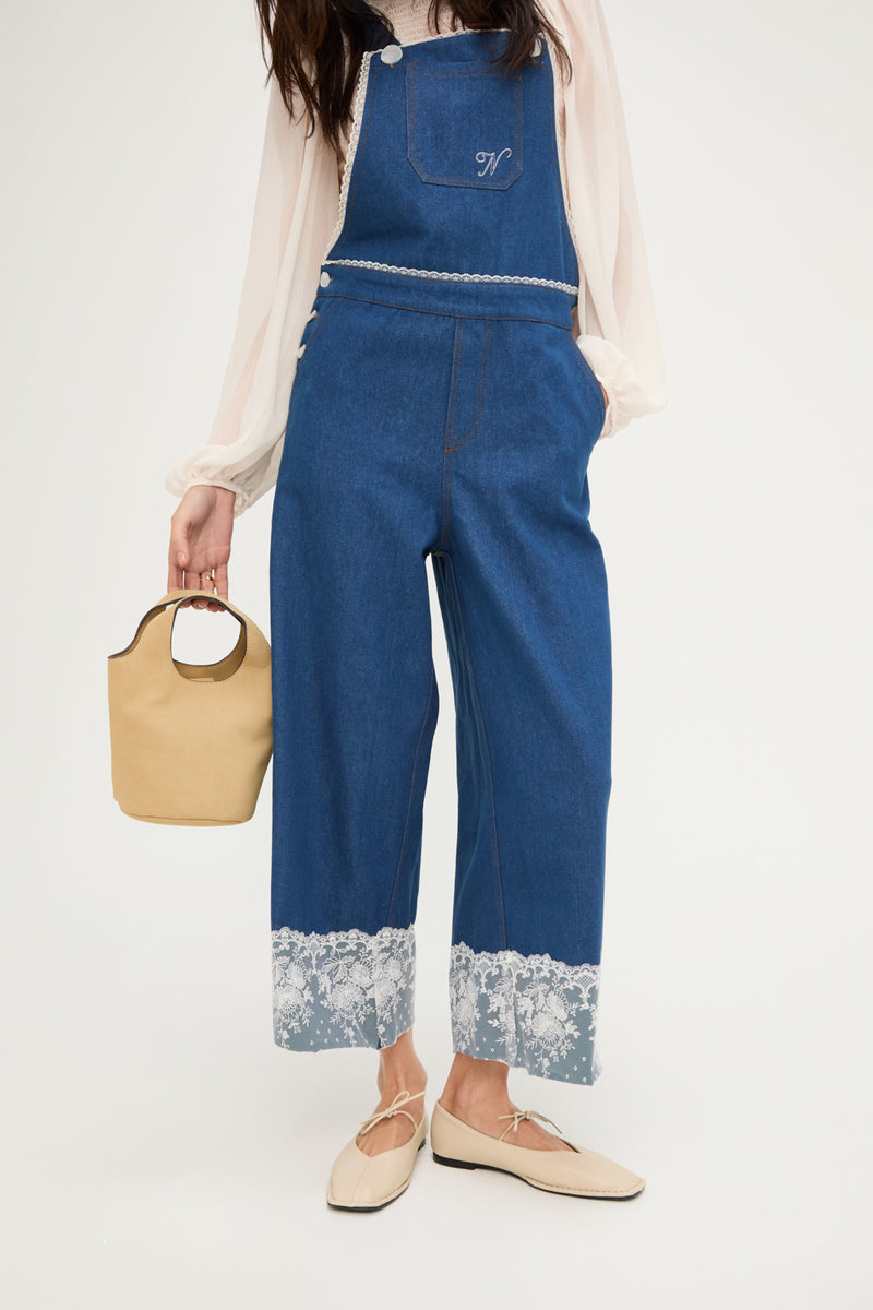 DENIM OVERALL LACE