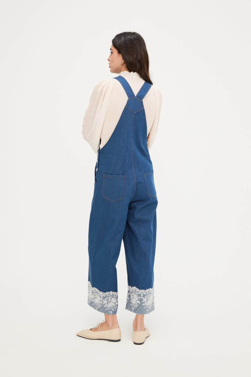 DENIM OVERALL LACE