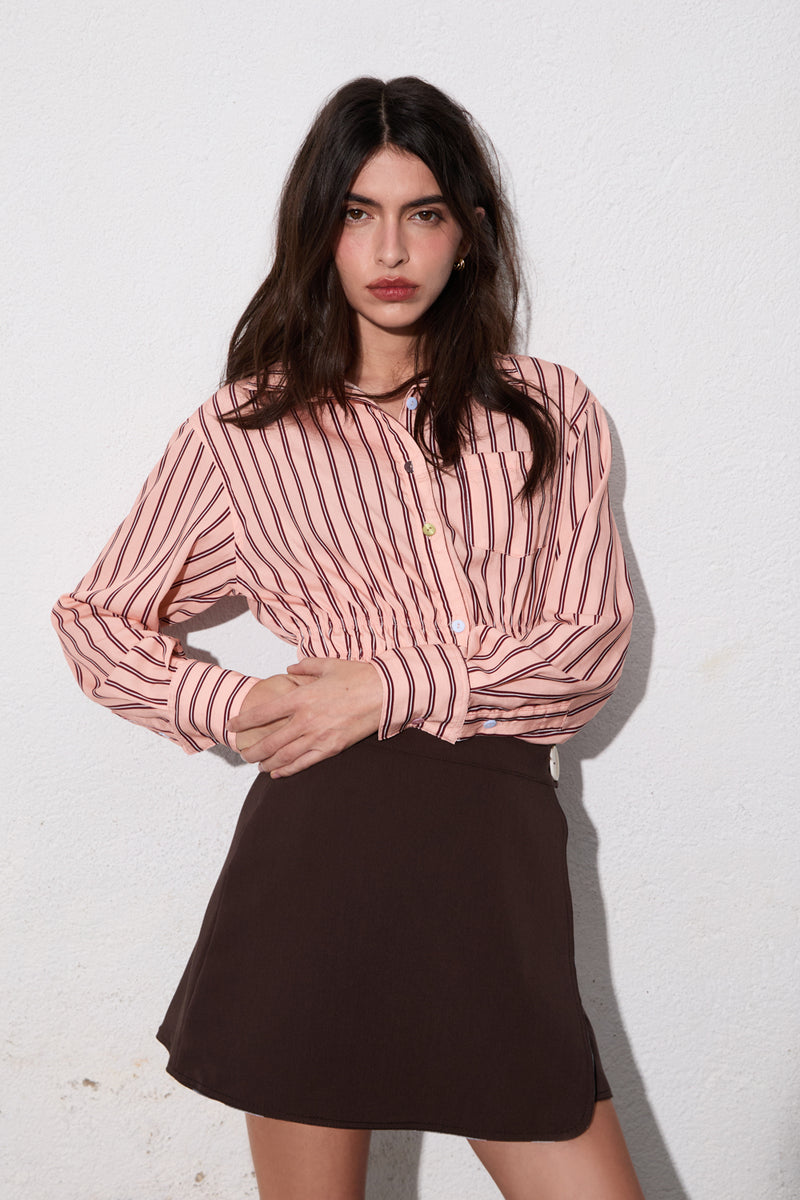 BLUSA PINK SCRUNCHY PUFFED