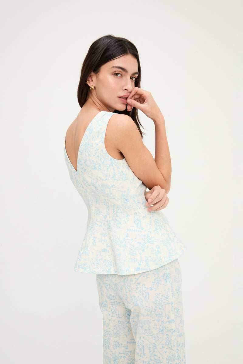 CHALECO GUIÑOTE BABY BLUE