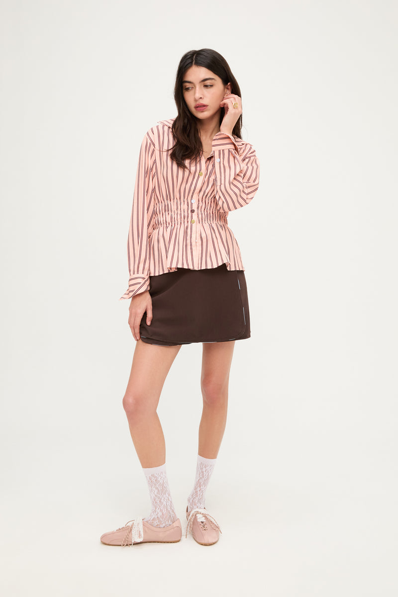 BLUSA PINK SCRUNCHY PUFFED