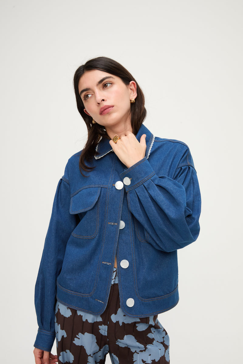 CAZADORA DENIM LACE